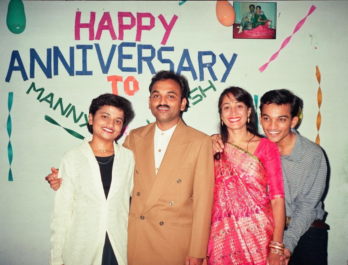Dr Rathod guiding the family
